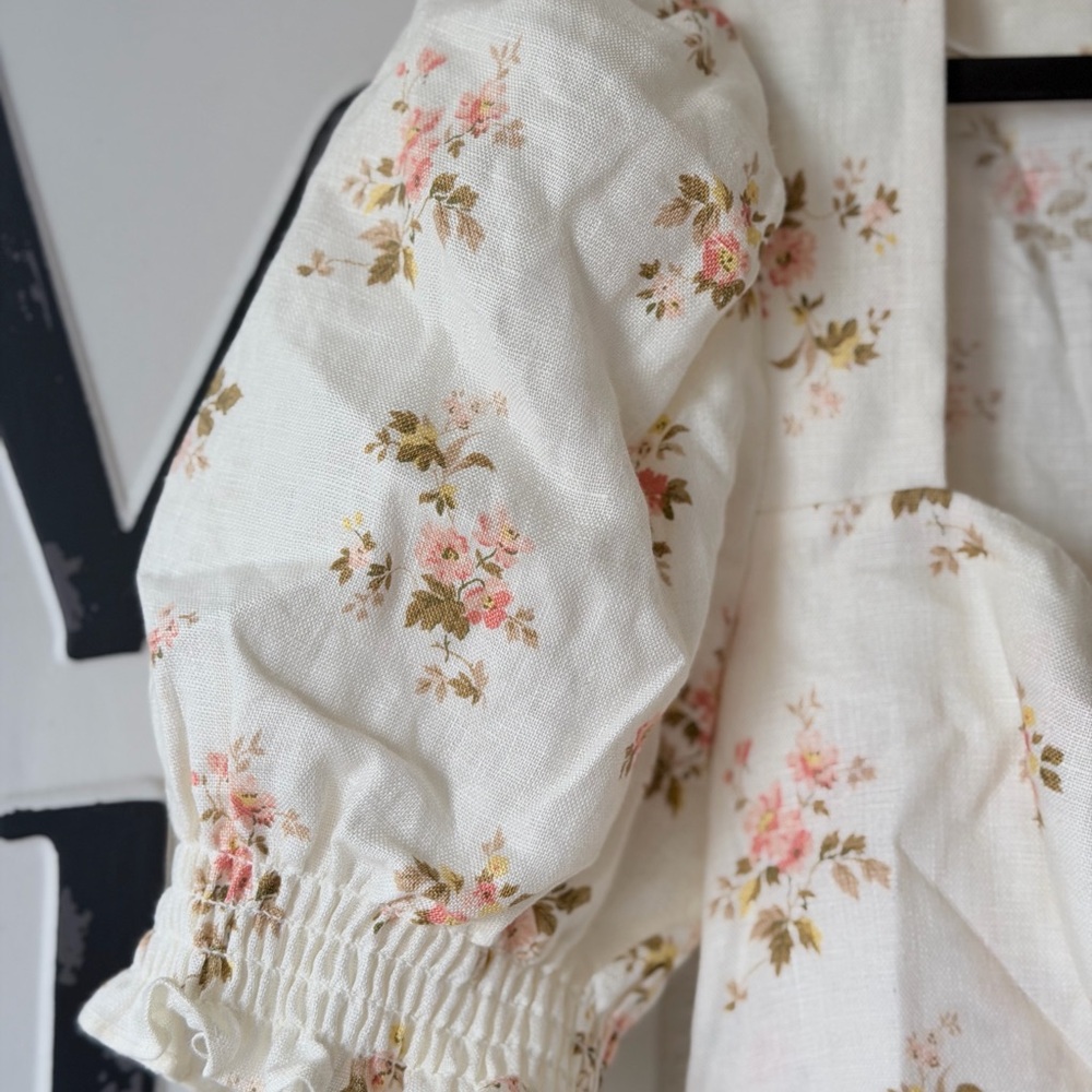 Reformation White Floral Midi Dress - Picture 5 of 11